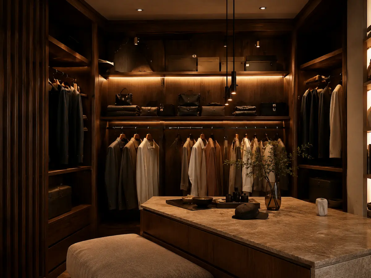 Closet en madera diseñado y fabricado a medida por LEGADO